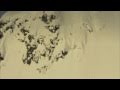 Skier Escapes Avalanche - avalanche, mountain, skiing, snow, winter