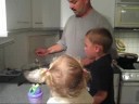 Olivia's First Time Making Popcorn- Sept 2008