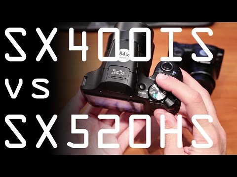 Canon Powershot SX400IS vs Canon Powershot SX520HS review