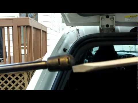 dodge caravan stuck liftgate or hard to open DIY fix