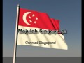 Singapore's National Anthem with Flag