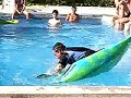 Pruebas en la piscina