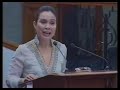 Loren Legarda - Senate 14th Congress Plenary Session Pt 1