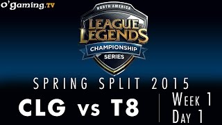 LCS NA Spring 2015 - W1D1 - CLG vs T8