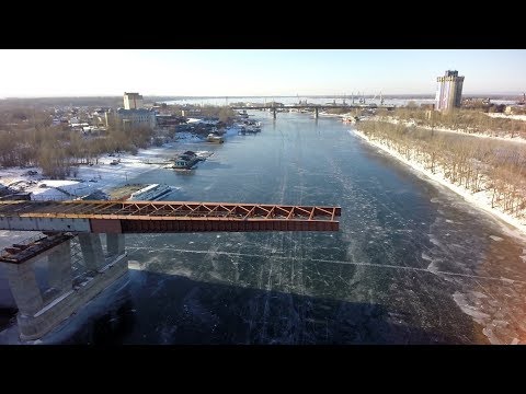 Ход строительства Фрунзенского моста в Самаре