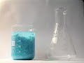 Precipitation of copper(II) benzoate