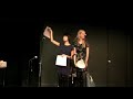 Garfunkel and Oates quizzes their audience, reading off a series of quotes and asking 