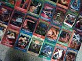 thats how many I have!  I get most of them from school book fairs or book mags you get from school.  PLEASE!  I need to know what the rest look like!The books shown:Attack Of The Jack-O-LanternsThe Curse Of Camp Cold LakeThe Scarecrow Walks At MidnightAttack Of The MutantThe Curse Of The Mummy's TombWelcome To Dead HouseHow I Got My Shrunken HeadThe Girl Who Cried MonsterBeware, The SnowmanThe Warewolf Of Fever SwampNight Of The Living Dummy 2 and 3Deep TroubleDeep Trouble 2A Shocker On Shock StreetDon't Go To SleepMonster BloodMonster Blood 2The Haunted SchoolThe Cuckoo Clock Of DoomWhy I'm Afraid Of BeesThe Headless GhostGo Eat Worms!Egg Monsters From MarsOne Day At HorrorlandHow To Kill A MonsterThe Ghost Next DoorIt Came From Beneath The SinkBad Hare DayYou Can't Scare Me!Stay Out Of The BasementThe Haunted MaskVampire BreathGhost BeachGhost CampMy Best Friend Is InvisibleSay Cheese And Die-AGAIN!My Hairiest AdventureNot A Ghoosebumps Book:Don't Close Your Eyes! (I'm Thinking It's A Mostly Ghostly Book)Not Shown:Barcking Ghost