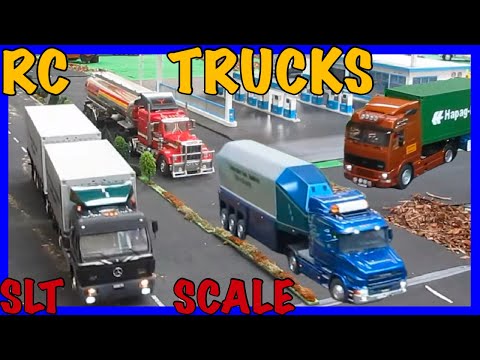RC Modell Trucks auf einem Diorama