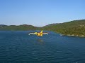 Canadair aircraft over Lac de Saint Cassien Bridge Canadair aircraft over Lac de Saint Cassien Bridge