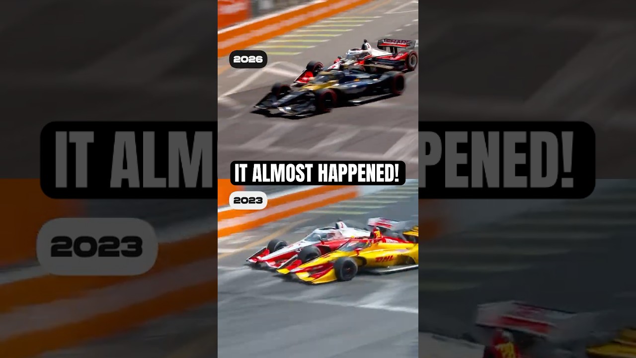 It almost happened AGAIN! 😮 #indycar #racing #stpetersburg