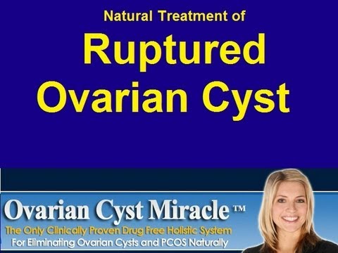 how to relieve ruptured cyst pain