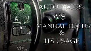 Difference  of Auto focus and Manual Focus  Hindi 