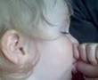 Eirill sover hos pappen