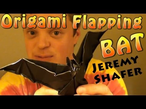 Origami Flapping Bat (VIDEO)