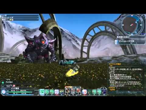 kamijyo - just me and my friend back to plays PSO2 warming up with this boss.