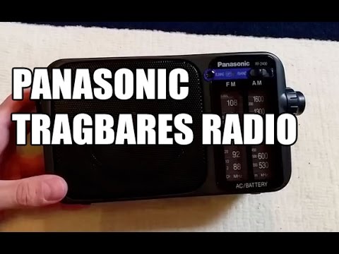 Panasonic RF-2400EG9-K Tragbares Radio schwarz Test