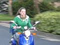 Maddy on a scooter
