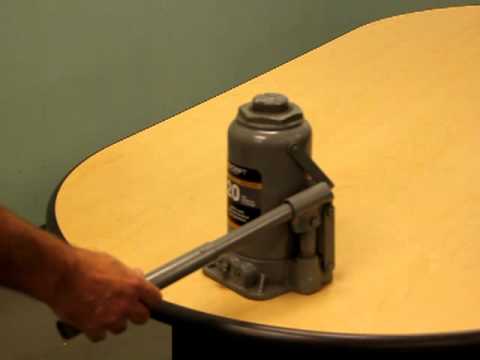 how to bleed hydraulic jack