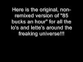ICP - 85 BUCKS AN HOUR - ORIGINAL VERSION