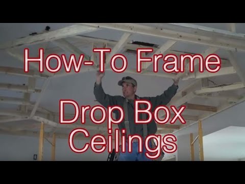 Frame - How-to frame Drop Box Ceilings http://LogFurnitureHowTo.com is another demonstration of the innovative interior remodel solutions offered up by Mitchell Dill...