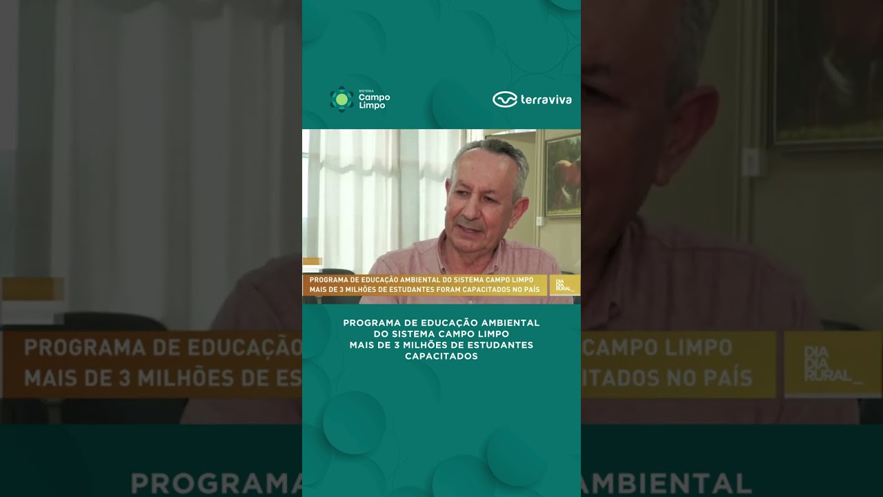 Sistema Campo Limpo: mais de 3 milhões de estudantes capacitados!