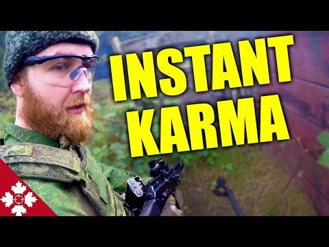 AIRSOFT CHEATER INSTANT KARMA He Gets What He DESERVES!