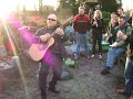 Frank Black plays at the grave of Herman Brood