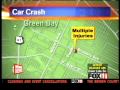 Nine people hospitalized after crash
