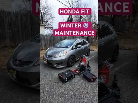 Honda Fit Winter Maintenance