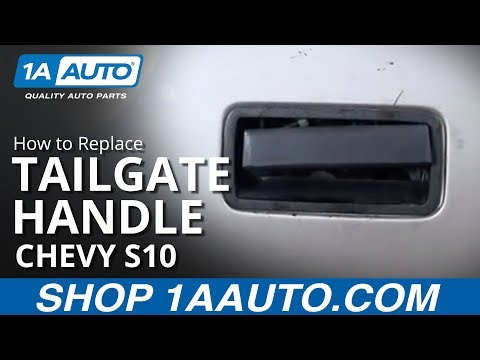 How To Install Replace Tailgate Handle Chevy S10 Pickup Truck GMC S15 Sonoma 98-04 1AAuto.com
