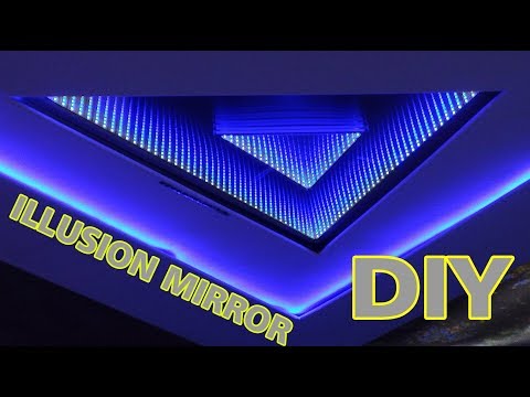 mirror - How to make an animated LED infinity mirror. Pretty awesome 3D Illusion huuge and actually easy to make! http://infinity-mirror.blogspot.com Acrylic Plexigla...