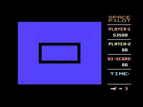 Commodore 64/C64 Space Pilot by Anirog/Kingsoft ALL LEVELS (Time Pilot clone)