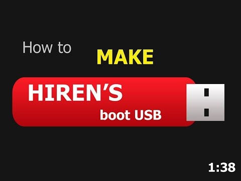 how to boot hirens from a usb