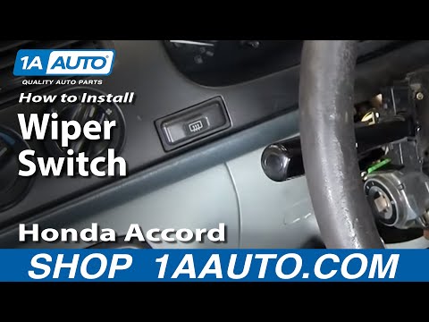 How To Install Replace Wiper Switch Stalk Honda Accord Acura CL TL 92-03 1AAuto.com