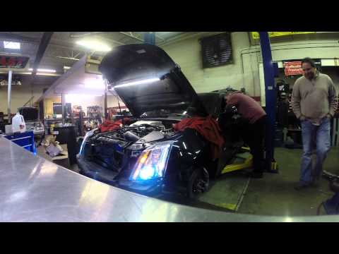 2009 Cadillac CTS-V, 1st start after new parts install