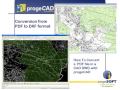 convert a PDF to DWG with progeCAD 2009