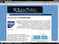 KaneNotes Office Live Part 4: Editing Your Site