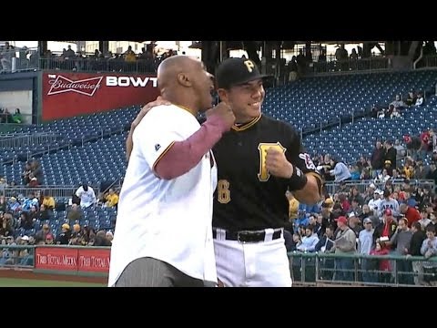 Video: Tyson's ceremonial first pitch has 'bite'