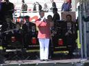 the tenor tommy juth sings in front of his majesty the king of sweden karl gustav and her majesty queen silvia.