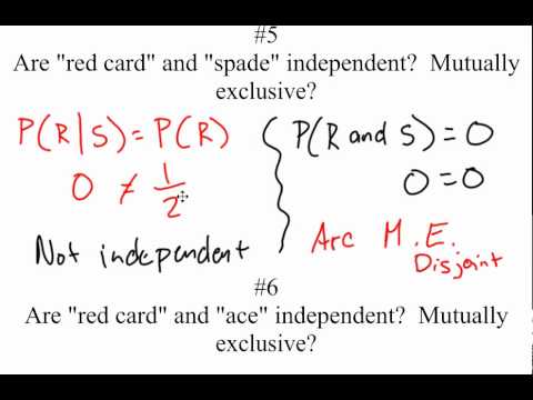 how to prove if two events are independent