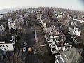 flew the plane 100% from the video goggles view and managed to get a recording on my aiptek media recorder. i am afraid to test the limits of distance for the wireless video and the radio control, but already i can fly much further away with fpv (first person view) than i would with line-of-sight control looking at the plane from the ground. even landing it with goggles is pretty easy. i think i have a lot of practice to do before i can fly through windows like gabriel2584 though...