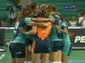 Jogo da Superliga 2002/2003 - Minas 3 x 1 Rexona.Créditos: www.inside-volley.com