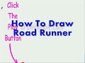 How to draw roadrunner