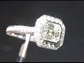 elaborate Asscher Halo ring elaborate Asscher Halo ring