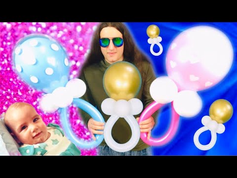 video-linktoworks-Balloon Pacifier Baby Shower Decorations!