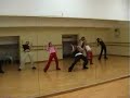 Black Eyed Peas dancing hip hop in studio