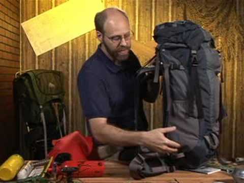 how to fasten sleeping bag to backpack