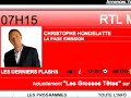 Philippe Juvin sur RTL Matin avec Christophe Hondelatte