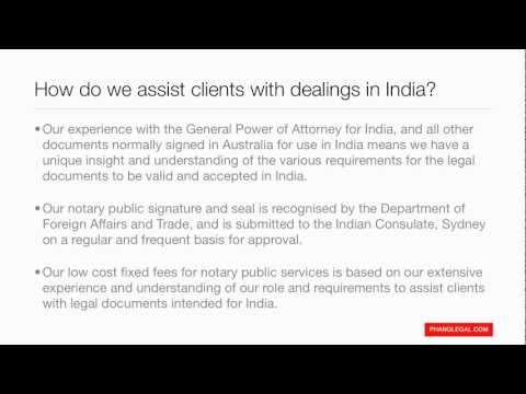 how to get power of attorney in u.s for india